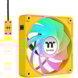 Thermaltake CT140 EX Reverse ARGB Sync PC Cooling Fan Bumblebee, Gehäuselüfter gelb, 3er-Pack, 140 mm