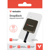 Verbatim SnapBack SSD 512 GB Mocha Metallic, Externe SSD braun