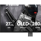 iiyama G-Master GOB2701QSC-B1 OLED, Gaming-Monitor 68.6 cm (27 Zoll), schwarz, QHD, HDMI, DP, USB-Hub, 280Hz Panel