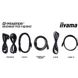 iiyama G-Master GOB2701QSC-B1 OLED, Gaming-Monitor 68.6 cm (27 Zoll), schwarz, QHD, HDMI, DP, USB-Hub, 280Hz Panel