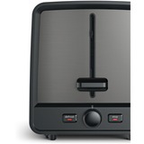 Bosch Kompakt-Toaster DesignLine TAT5P425DE grau/schwarz, 970 Watt, für 2 Scheiben Toast