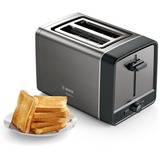 Bosch Kompakt-Toaster DesignLine TAT5P425DE grau/schwarz, 970 Watt, für 2 Scheiben Toast