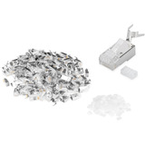 Digitus Modularstecker für Rundkabel, CAT 6A, geschirmt, 100 Stück silber, CAT 6A, 10GBase-T