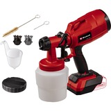 EINHELL Power X-Change Akku-Farbsprühsystem TC-SY 18/60 Li-Solo, Sprühpistole rot/schwarz, ohne Akku und Ladegerät