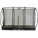 Exit Toys Trampolin Silhouette Ground, Fitnessgerät schwarz, rechteckig, 244 x 366 cm, inkl. Sicherheitsnetz