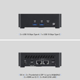 MSI Cubi NUC AI 1UMG-073AT, Mini-PC schwarz, Windows 11 Pro