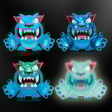 Moose Toys MrBeast Lab Vinyl-Figuren - Glow Panther, Spielfigur 