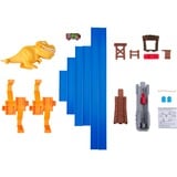 ZURU Metal Machines - Spielset T-Rex Angriff Rennbahn mit Looping + Auto 