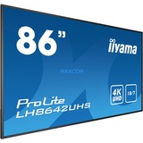 iiyama LH8642UHS-B3, Public Display schwarz, UltraHD/4K,