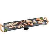 Bestron Teppanyaki XXL ABP604BB, Elektro-Grillplatte schwarz/holz, 1.800 Watt