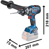 Bosch Akku-Schlagbohrschrauber BITURBO GSB 18V-150 C Professional, 18Volt blau/schwarz, 2x Akku ProCORE18V 8,0Ah, Bluetooth Modul, L-BOXX