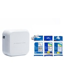 Brother P-touch CUBE Plus Startpaket, Etikettendrucker weiß, inkl. 3 Schriftbändern