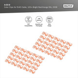 Digitus Farbclips für Patchkabel -  Orange, Abdeckung orange