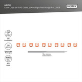 Digitus Farbclips für Patchkabel -  Orange, Abdeckung orange