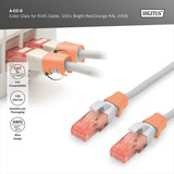 Digitus Farbclips für Patchkabel -  Orange, Abdeckung orange
