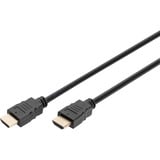 Digitus HDMI Premium High Speed Anschlusskabel, mit Ethernet, UHD 4K schwarz, 1 Meter
