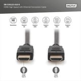 Digitus HDMI Premium High Speed Anschlusskabel, mit Ethernet, UHD 4K schwarz, 1 Meter