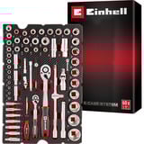 EINHELL Werkzeug-Pad Stecknüsse und Ratschen in E-Case-Einleger, Werkzeug-Set 60-teilig