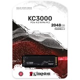 Kingston KC3000 2048 GB, SSD schwarz, PCIe 4.0 x4, NVMe, M.2 2280