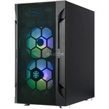 SilverStone FARA H1M PRO, Tower-Gehäuse schwarz, Tempered Glass