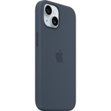 Apple Silikon Case mit MagSafe, Handyhülle dunkelblau, iPhone 15