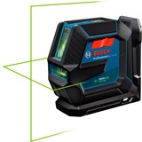 Bosch Linienlaser GLL 2-15 G Professional, mit Baustativ, Kreuzlinienlaser blau/schwarz, Halterung, grüne Laserlinien