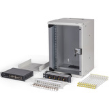 Digitus Netzwerk-Set SOHO Pro 10" 315x300 mm (BxT), IT-Schrank hellgrau, 9 Höheneinheiten