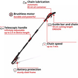 EINHELL Professional Akku-Hochentaster GP-LC 18/20 Li T BL-Solo rot/schwarz, ohne Akku und Ladegerät