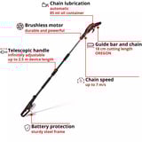 EINHELL Professional Akku-Hochentaster GP-LC 18/20 Li T BL-Solo, 18Volt rot/schwarz, ohne Akku und Ladegerät
