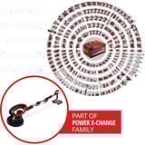 EINHELL Professional Akku-Trockenbauschleifer TP-DW 18/225 Li - Solo, 18Volt rot/schwarz, ohne Akku und Ladegerät