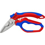 KNIPEX Gewinkelte Elektrikerschere 95 05 20 SB rot/blau