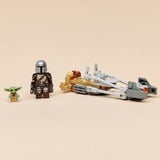 LEGO 75436 Star Wars Der Mandalorianer und Grogu auf ihrem Speeder Bike, Konstruktionsspielzeug 