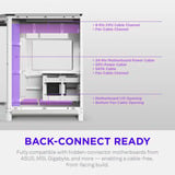 NZXT H6 RGB+ ( 2026 ) All White, Tower-Gehäuse weiß, Tempered Glass x 2