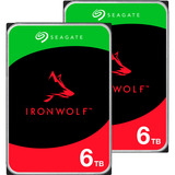 UGREEN DXP2800 + 2x 6 TB Seagate IronWolf HDD Bundle, NAS 