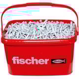 fischer Dübel SX Plus 6x30 im Eimer hellgrau, 3.200 Stück, in Kunststoff-Eimer mit Deckel