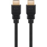 goobay Ultra High-Speed HDMI Kabel mit Ethernet, HDMI 2.1 schwarz, 1,5 Meter