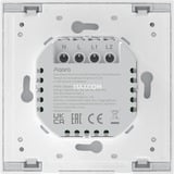 Aqara Smart Wall Switch H1 - zwei Wippen mit Neutralleiter, Taster weiß