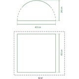 Coleman Event Dome Shelter XL, 4,5 x 4,5m, Pavillon hellblau/grau