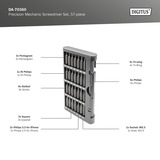 Digitus Feinmechaniker Schraubendreher Set, Bit-Satz grau, 57-teilig