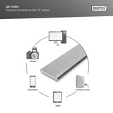 Digitus Feinmechaniker Schraubendreher Set, Bit-Satz grau, 57-teilig