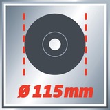 EINHELL Winkelschleifer TE-AG 115/600 rot/schwarz, 600 Watt