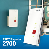 FRITZ! Repeater 2700 weiß/grau, Wi-Fi 7 mit bis zu 6,5 GBit/s