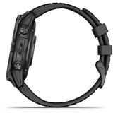 Garmin epix Pro (Gen 2) Standard Edition, Smartwatch schwarz/dunkelgrau, 47 mm, Silikon-Armband