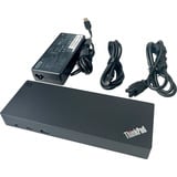 Lenovo ThinkPad Thunderbolt Dock Generalüberholt, Dockingstation schwarz, HDMI, DisplayPort, USB