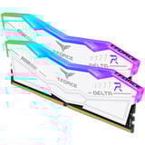 Team Group DIMM 32 GB DDR5-6000 (2x 16 GB) Dual-Kit, Arbeitsspeicher weiß, FF4D532G6000HC30DC01, Delta RGB, INTEL XMP