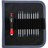 Wiha Schraubendreher mit Wechselklingen-Set SYSTEM 4 schwarz/rot, 11-teilig, mit Rolltasche