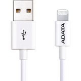 ADATA USB 2.0 Adapterkabel, USB-A Stecker > Lightning Stecker weiß, 1 Meter