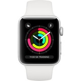 Apple Watch Series 3, Smartwatch silber, 42mm, Sportarmband, Aluminium-Gehäuse