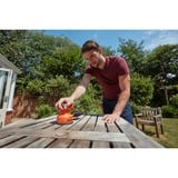 BLACK+DECKER Exzenterschleifer BEW210-QS orange/schwarz, 230 Watt