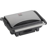 Bestron Paninigrill ASW113S, Kontaktgrill edelstahl/schwarz, 1.000 Watt